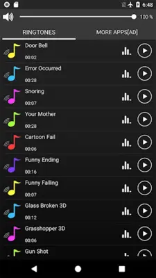 Funny Ringtones android App screenshot 5