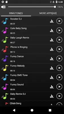 Funny Ringtones android App screenshot 6